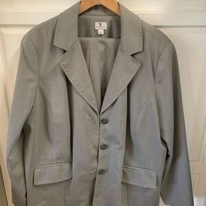 2 piece dress suit. Very comfortable and wrinkle free.